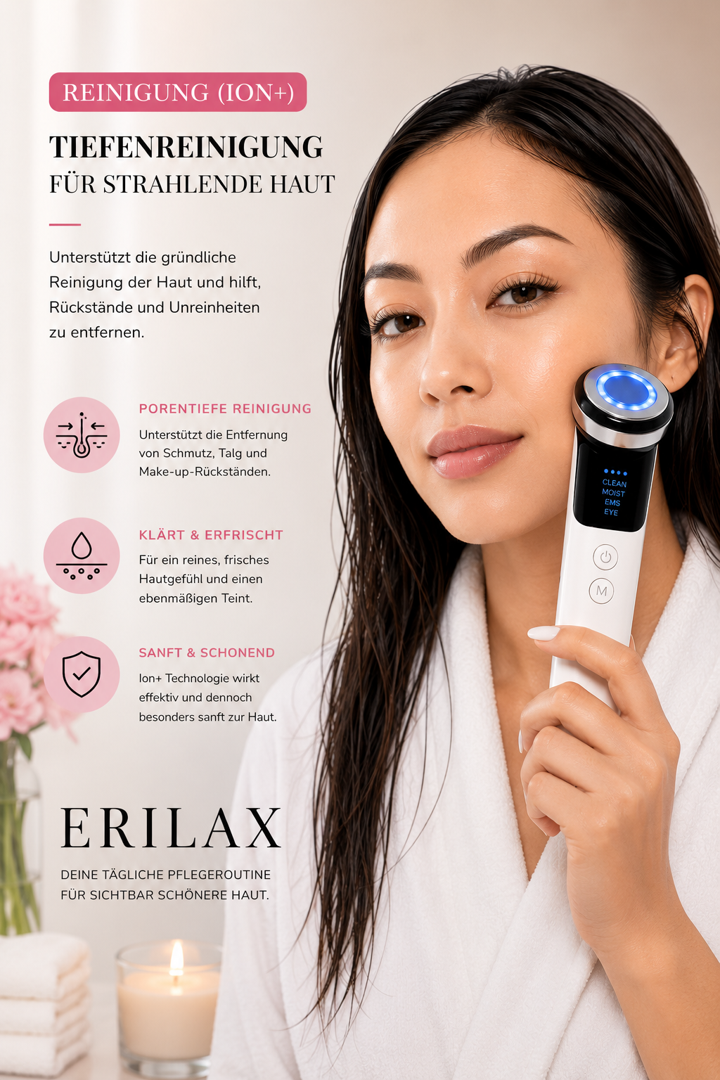 Face & Eye - EMS Gesichtsmassage & Reinigungsgerät