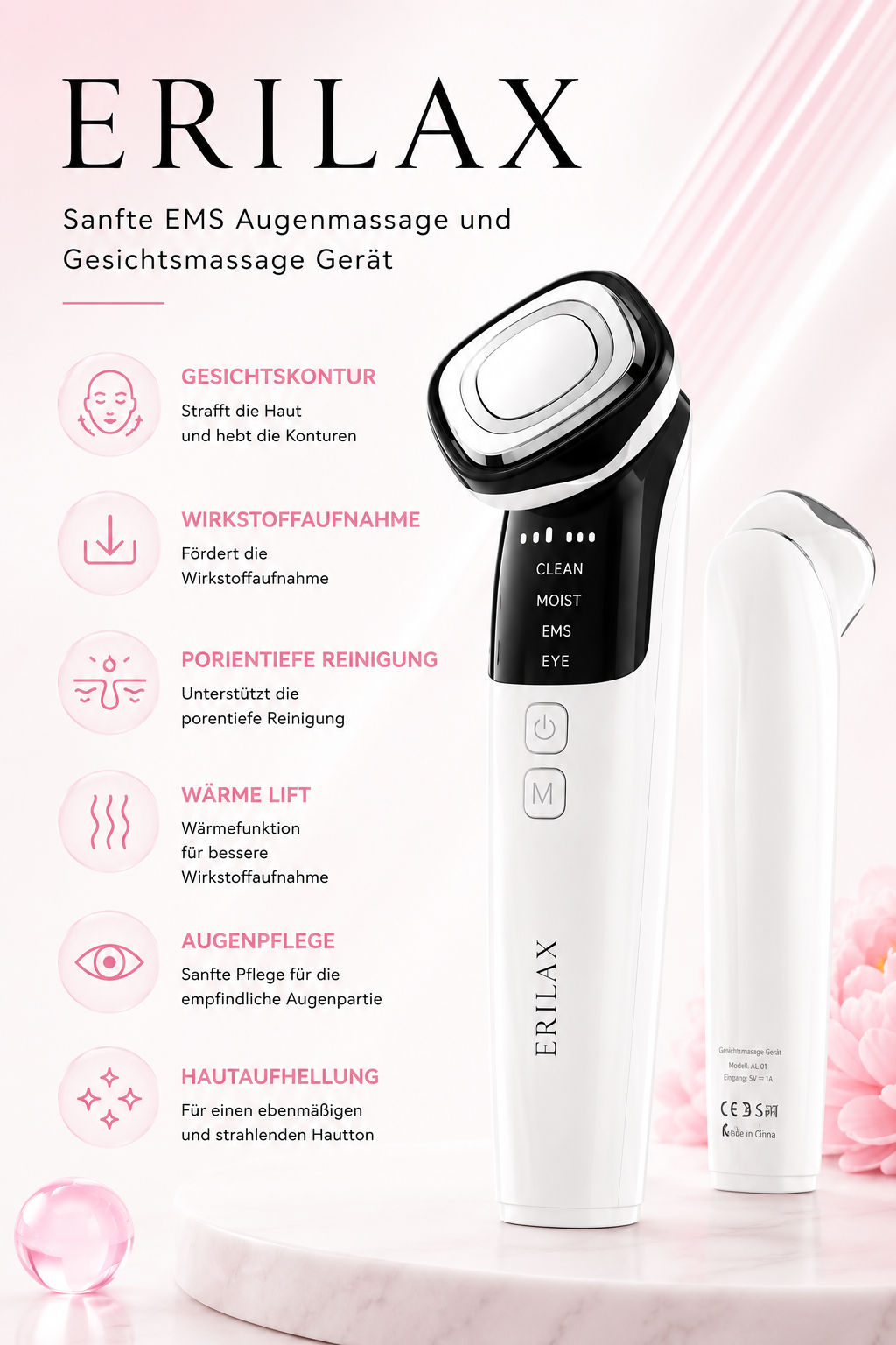 Face & Eye - EMS Gesichtsmassage & Reinigungsgerät